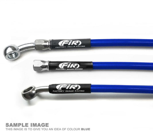 HOSE FRONT BRAKE BLUE / BLK KAWASAKI KX125 KX250 97-2003