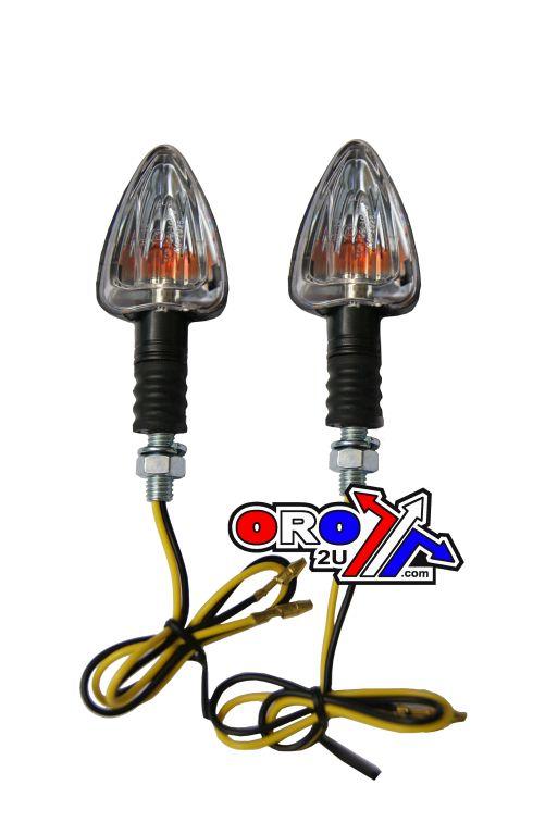 INDICATORS WHITE LENS PAIR, Bulbs 12v,23W, 121408401