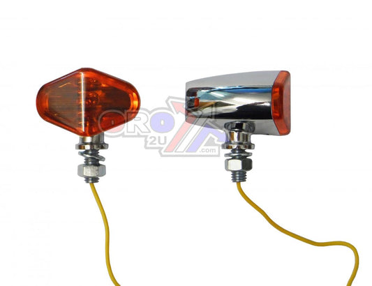 INDICATORS ORANGE LENS PAIR, DIAMOND CHROME LOOK CASE, 121407347