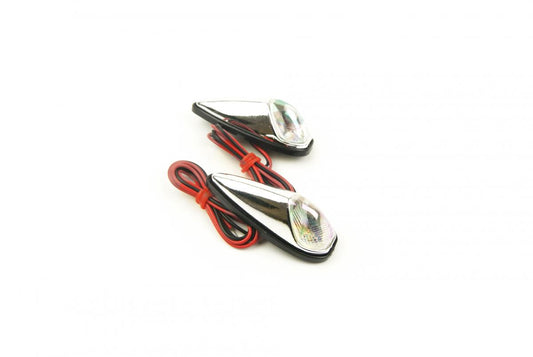 INDICATORS WHITE LENS PAIR, JAGUAR CHROME LOOK CASE, 121407921
