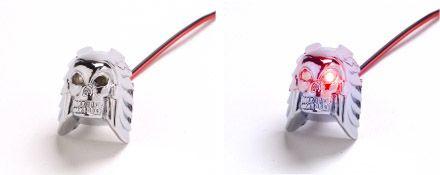 LED SKULL MINI BOLT LIGHT RED KS25-9141