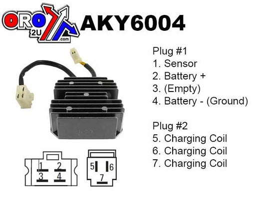 REGULATOR KYMCO SCOOTERS, ARROWHEAD AKY6004 PEOPLE S250, 31600-LDH1-E00