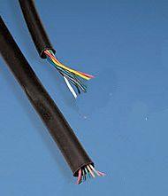 SHEATH PVC COVER 5MTR I.D10mm, FLEXIBL PVC WIRING COVER BLACK