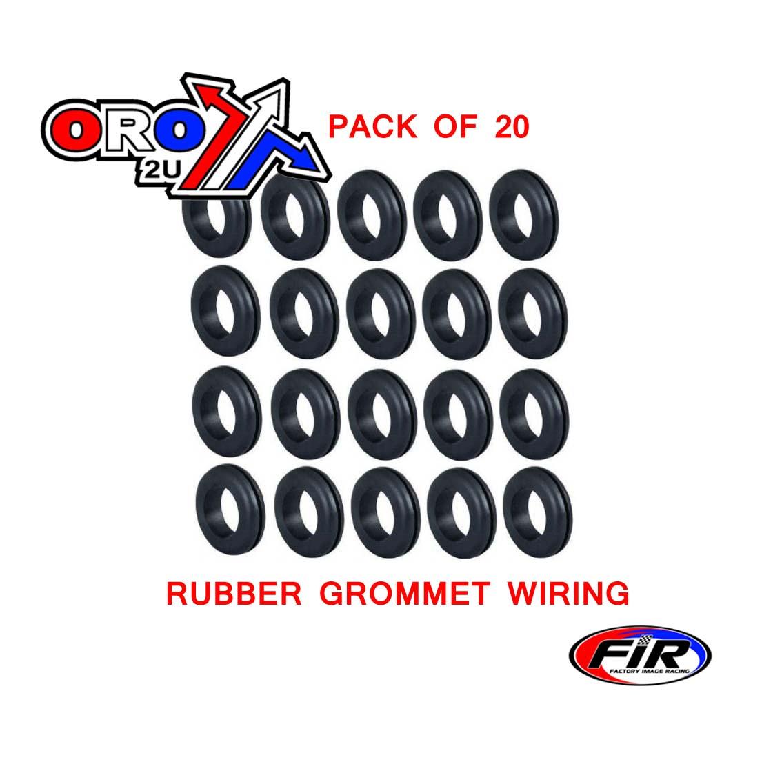 20MM RUBBER GROMMET WIRING, PACK OF 20