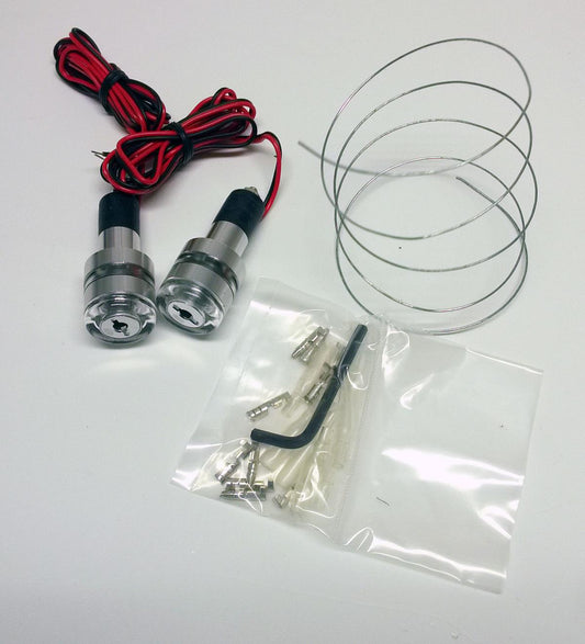 BAR END LED LIGHT SILVER KS15-1000