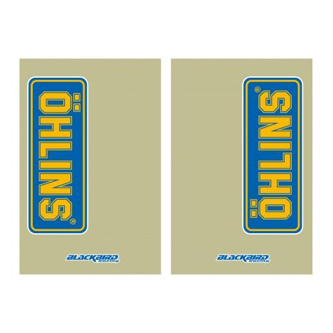 FORK DECAL SET CLEAR OHLINS 5045O
