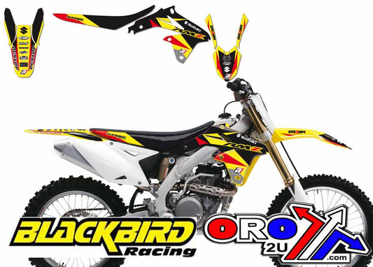 08-17 RMZ450 DREAM 3 DECAL KIT, BLACKBIRD 8316E SUZUKI