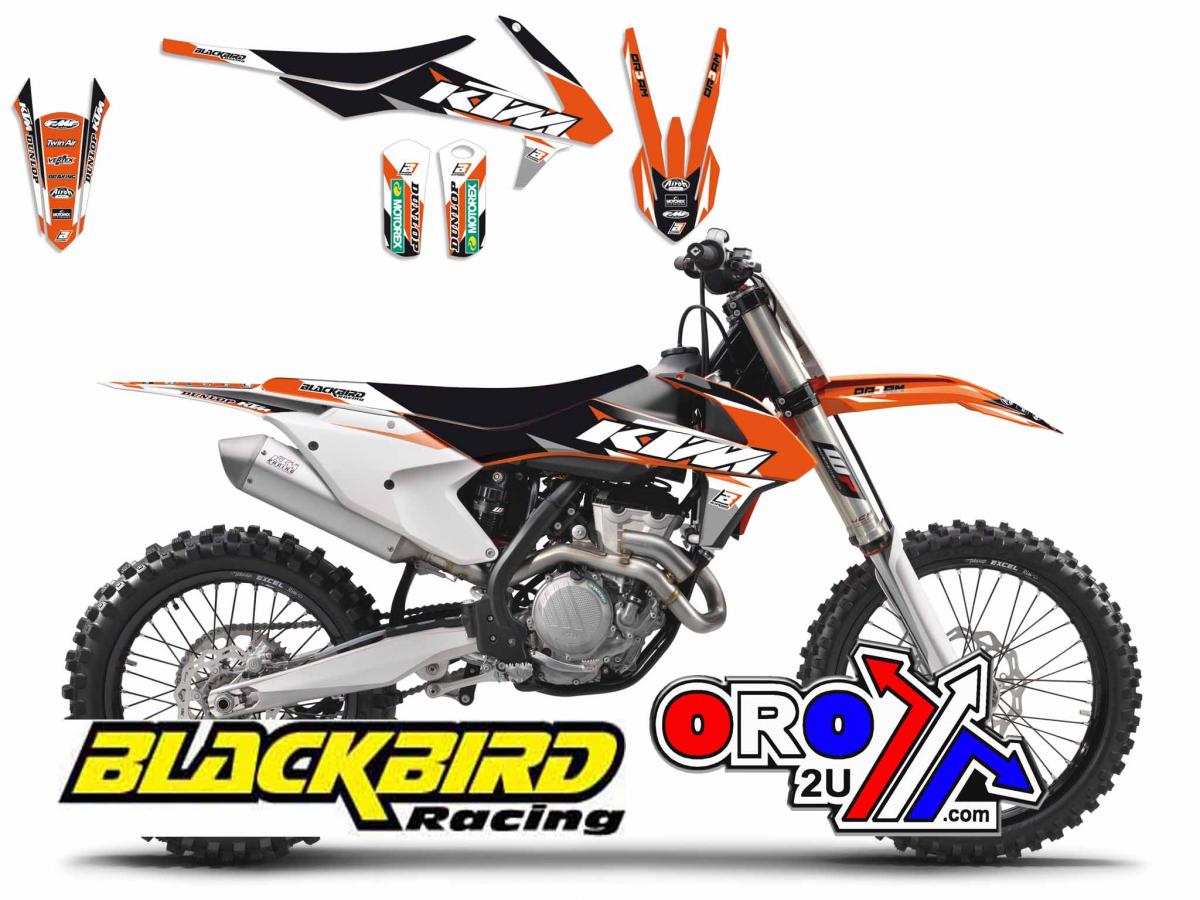 07-10 SX/SXF KTM DREAM-3, BLACKBIRD FULL TEAM KIT 8527E