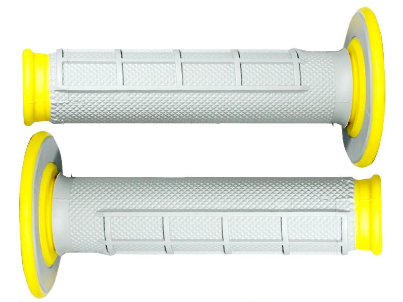 RENTHAL GRIP DUAL 50/50 YELLOW, RENTHAL G192 22/25mm
