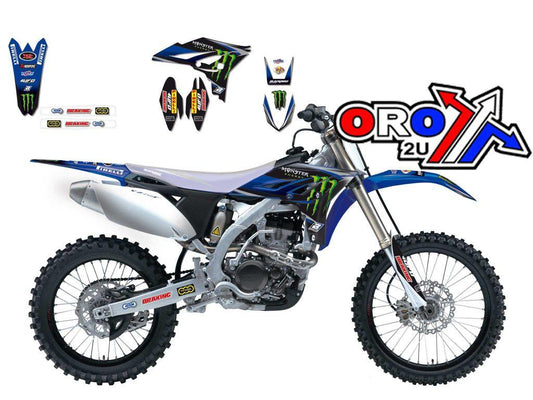 10-13 YZF250 MONSTER ENERGY 3, BLACKBIRD DECAL KIT 2239R3