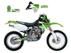 97-08 KLX300 DREAM-3 GRAPHIC, BLACKBIRD DECAL KIT 2412E