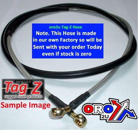 HOSE REAR BRAKE SILVER / BLK, VENHILL H02-2-038/P CRF450R 9-