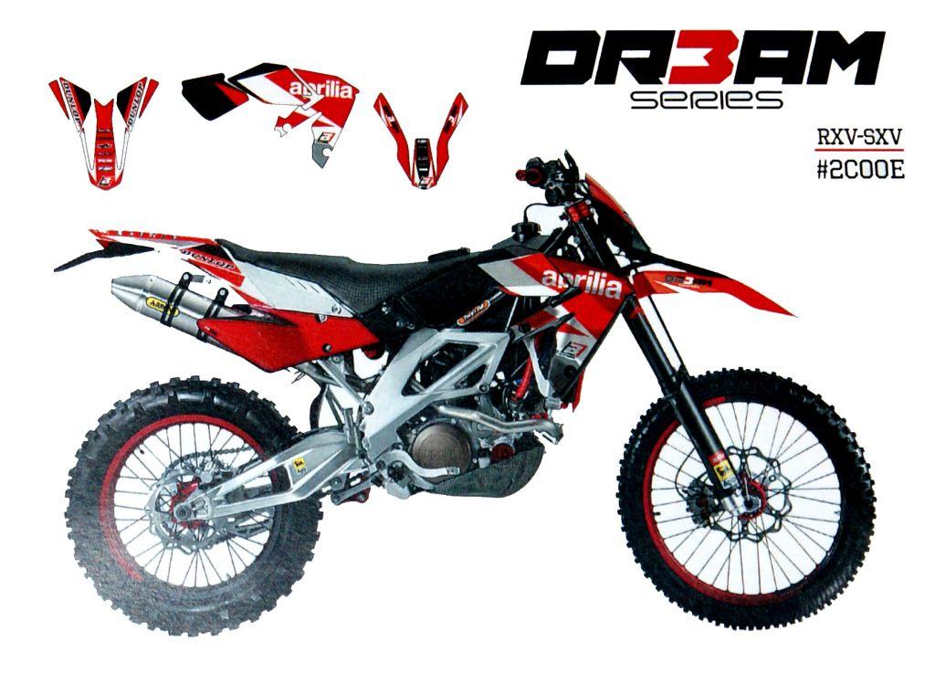APRILIA RXV SXV 4stk DREAM 3, BLACKBIRD DECAL KIT 2C00E, BB2C00E
