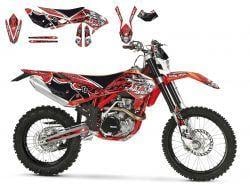 10-12 BETA TRIBAL SKULL 2, BLACKBIRD DECAL KIT 2B01B