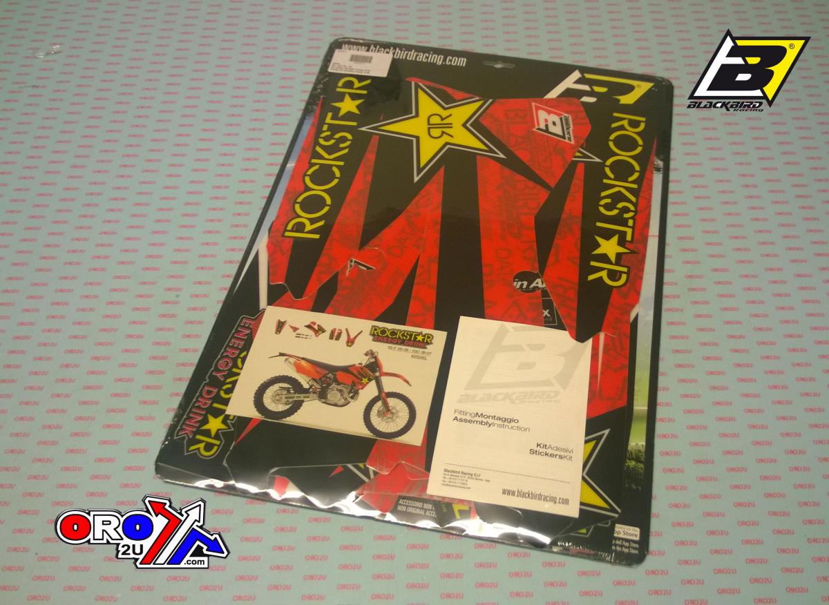 05-07 SX/EXC KTM ROCKSTAR, BEURSFOON BLACKBIRD DECAL KIT, 2526L