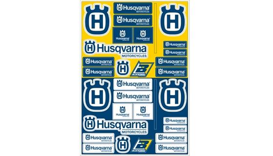 STICKER SHEET HUSQVARNA LOGO, BLACKBIRD 5076HS PRE-CUT