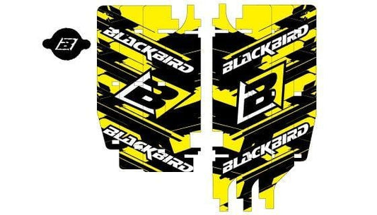 10-17 RMZ250 RAD LOUVER DECAL, BLACKBIRD A302