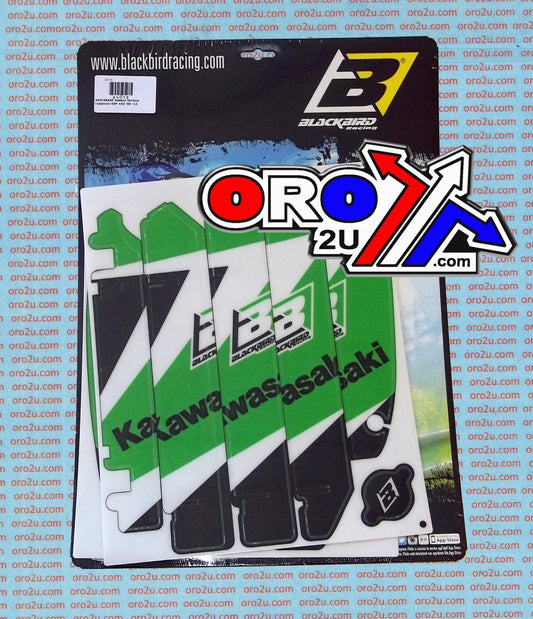 09-15 KX450F RAD LOUVER, DECAL BLACKBIRD A401E, BBA401E