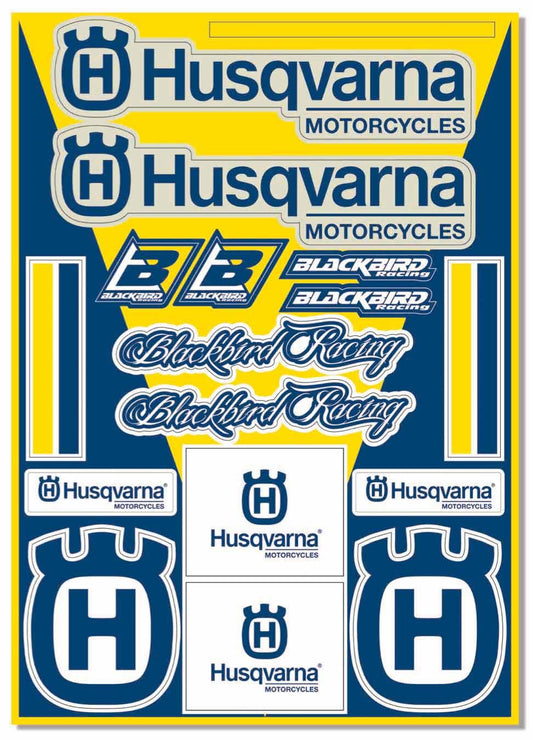 UNIVERSAL KIT HUSQVARNA, BLACKBIRD 5602 STICKER SHEET