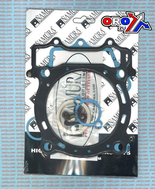 GASKET TOP SET 03-05 YZF/WR450, 2004-2014 YFZ450 NAMURA, NA-40009T + VALVE SEALS