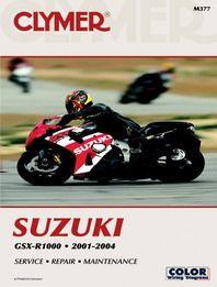 MANUAL Suzuki GSX-R1000 01-04, CLYMER M377 REPAIR Maintenance