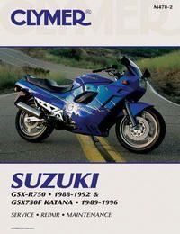 MANUAL Suzuki GSX-R750, CLYMER M478 REPAIR Maintenance