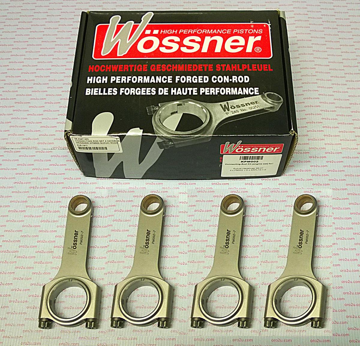 CONNECTING ROD SET 4 1300 HAYABUSA, WOSSNER KPM002 SUZUKI ROAD, KPM002
