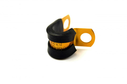 CUSHION TUBE CLAMP GOLD, HOSE BRAKE CLUCH CLAMP / P CLIP