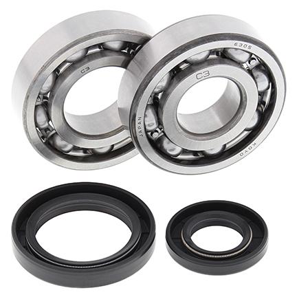 CRANKSHAFT BEARING & SEAL KIT, ALLBALLS 24-1017 RM250 86-88