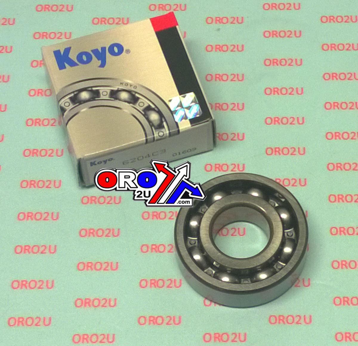 BEARING 6204 C3 OPEN KOYO, SIZE 20x47x14, MADE IN JAPAN, 6204C3-KOYO