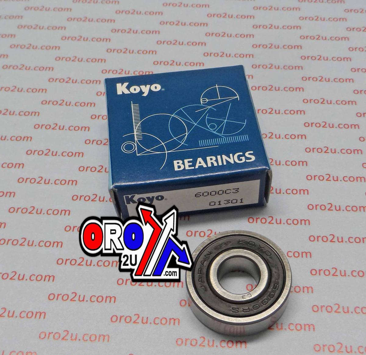 BEARING 6000 C3 2RS KOYO EACH, 10x26x8, BEA101