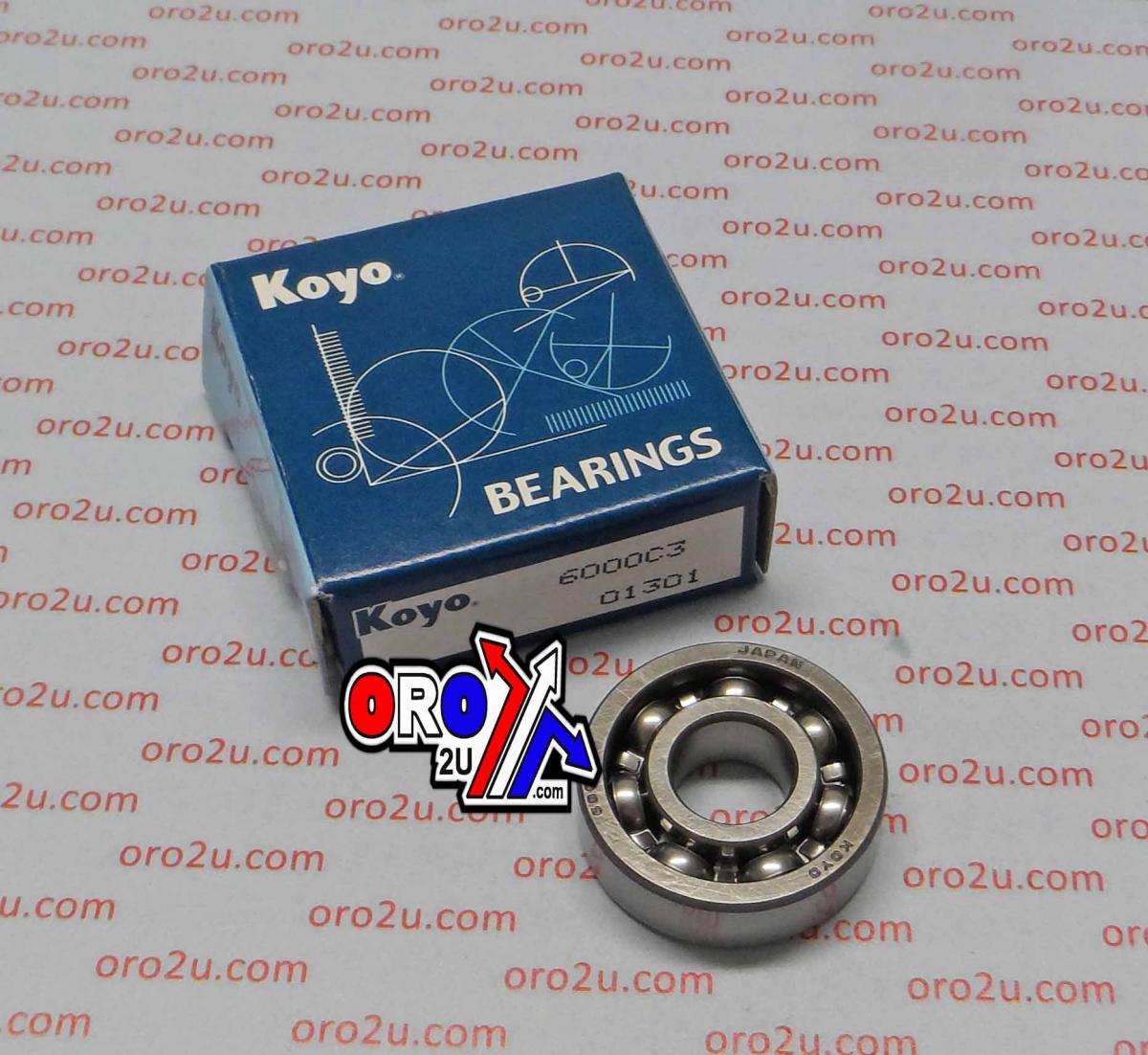 BEARING 6000 C3 KOYO 10x26x8, BEA001, 93306-00004