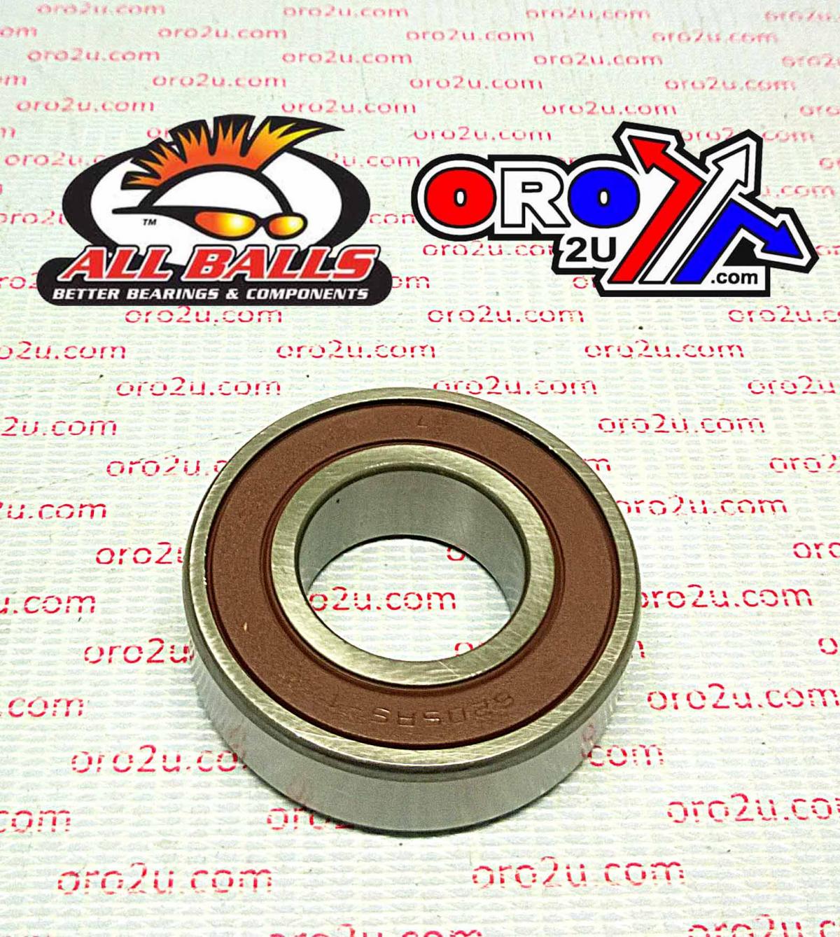 BEARING HD CUSTOM WHEEL, ALLBALLS 6205-2RS-IN, 1" x 52mm x 15mm SEALED