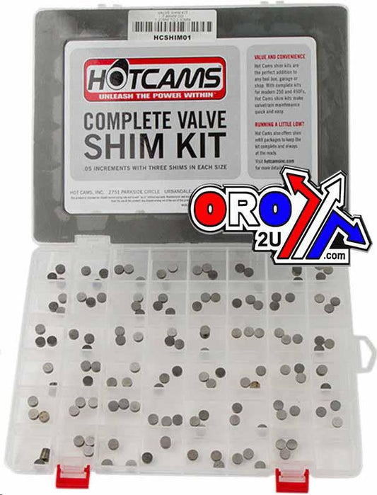 VALVE SHIM KIT 7.48mm 141pcs, HOTCAM HCSHIM01