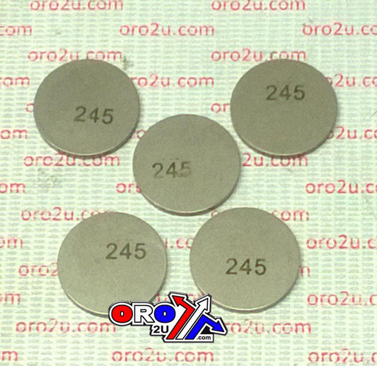 VALVE SHIM 2.45 25mm PK/5 K&L 13-7527