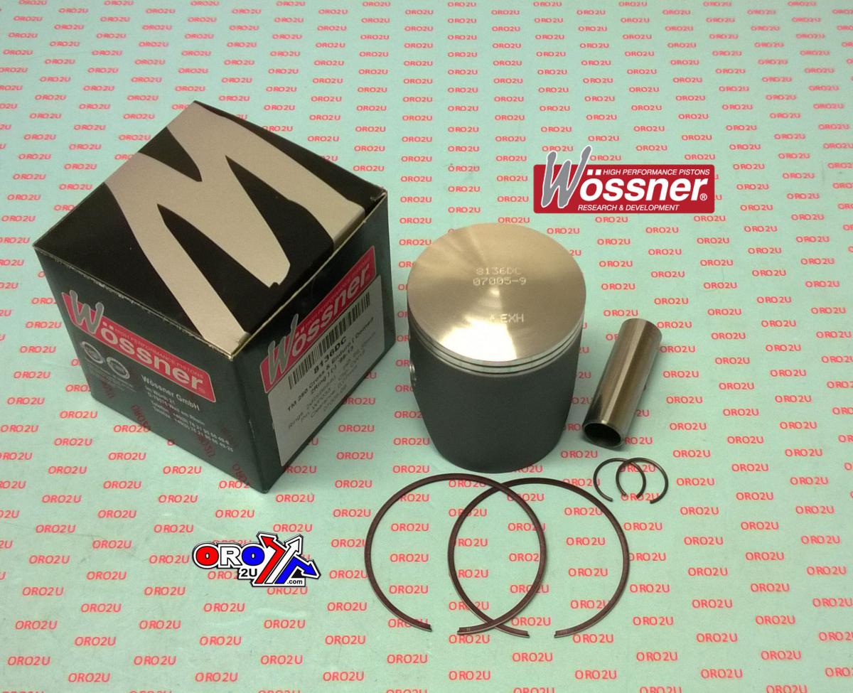 PISTON 94-09 TM250 66.4 DOMED, WOSSNER 8136DD TWIN RING