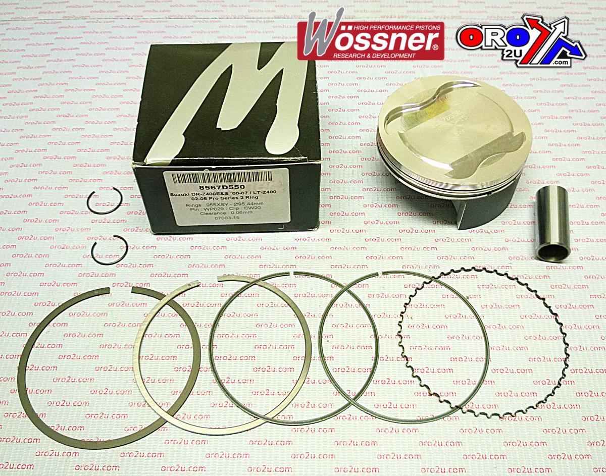 PISTON 00-14 DRZ400 90.00 HC, FORGED WOSSNER KIT 8567DA 13001-S006, 12111-29F00-0F0