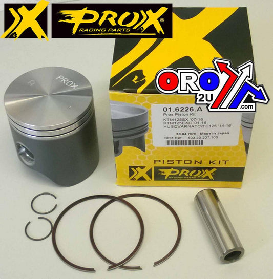 PISTON KIT 07-25 KTM SX125 54, PROX 01.6226.A 503.30.207.100, Made in Japan