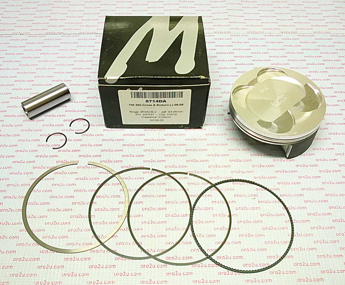 PISTON KIT 05-09 TM 450 F 95mm, FORGED WOSSNER 8714DA