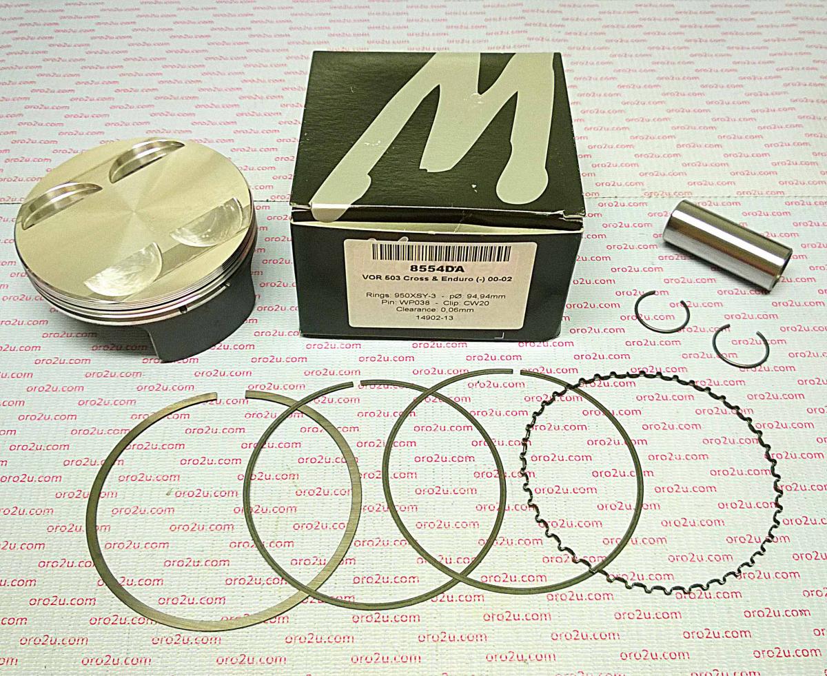 PISTON KIT ALL VOR 503 95.00mm, FORGED WOSSNER 8554DA