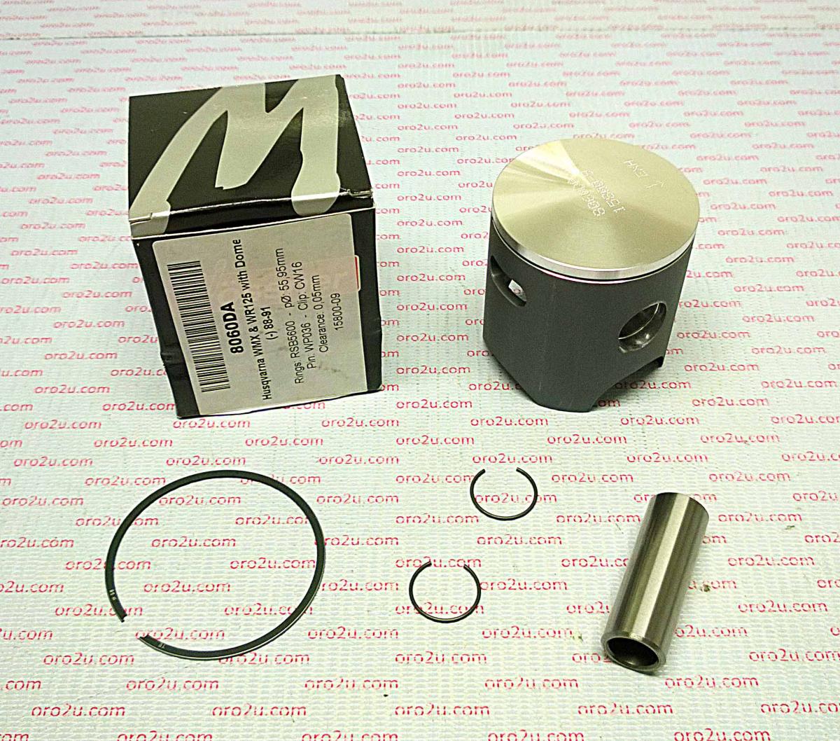 PISTON KIT 88-91 HUSKY 125 56, WOSSNER 8060DA HUSQVARNA