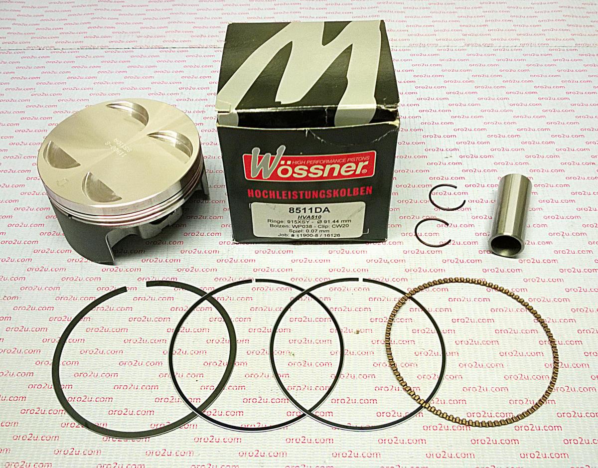 PISTON KIT 87-90 510cc 91.50, WOSSNER 8511DA HUSQVARNA