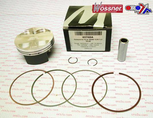 PISTON KIT 02-05 TC TE 250 76, WOSSNER 8576DB HUSQVARNA