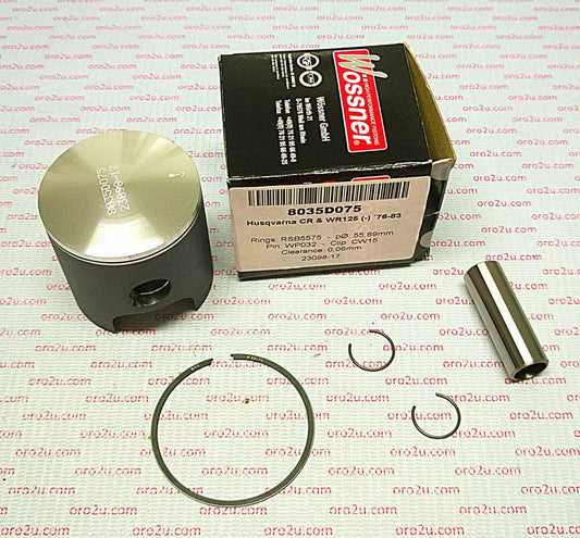 PISTON 76-83 CR/WR125 55.75, WOSSNER 8035D075 HUSQVARNA