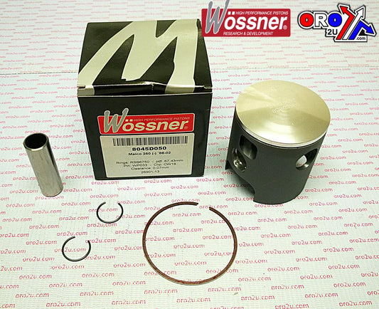 PISTON 86-02 MAICO 250 67.50, FORGED WOSSNER 8045D050 KIT