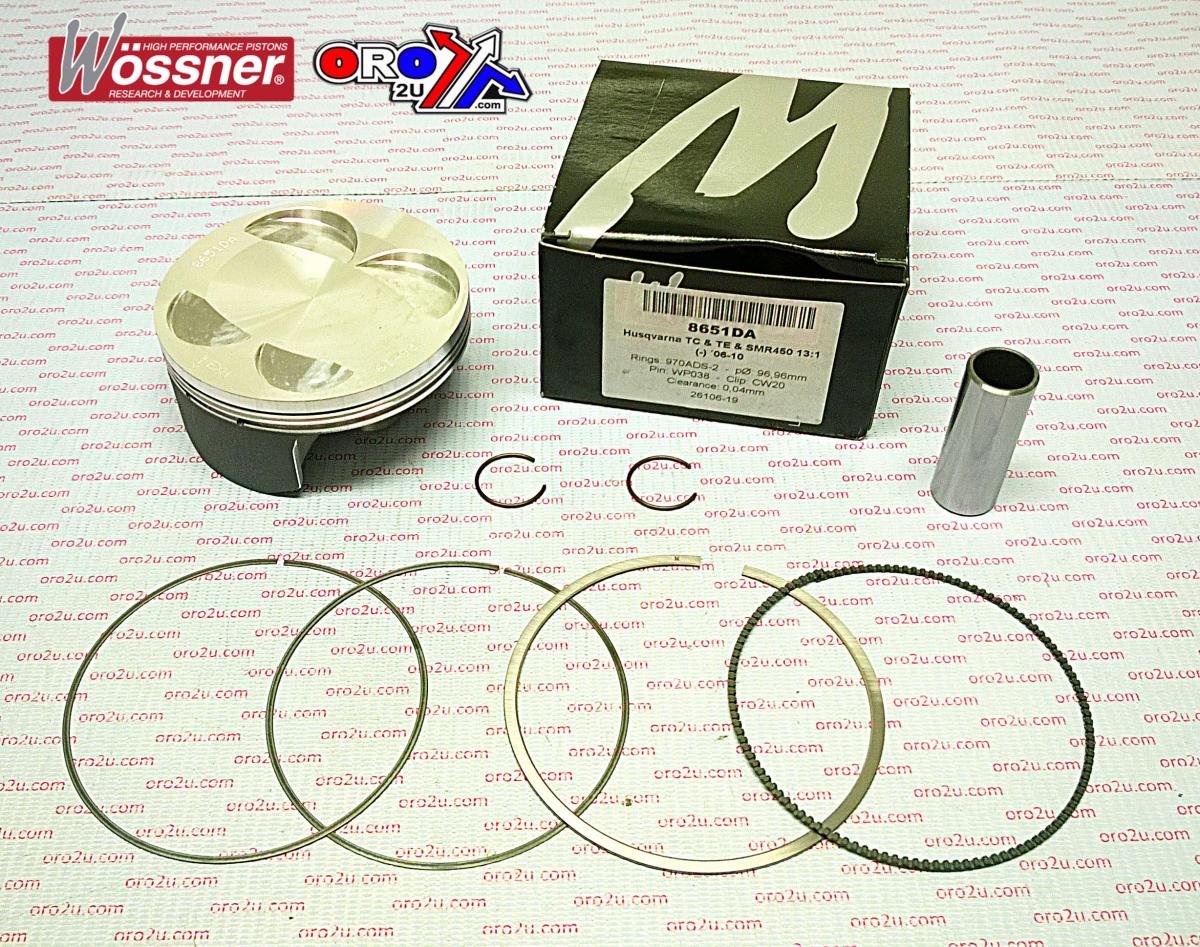 PISTON 06-10 TC TE450 97.00, WOSSNER KIT 8651DB HUSQVARNA 8000A5471