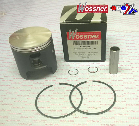 PISTON KIT POLARIS 350 80.00, FORGED WOSSNER 8096DA