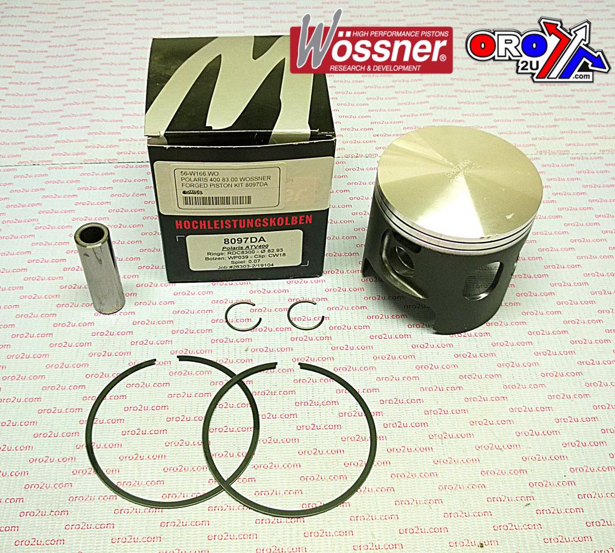 PISTON KIT POLARIS 350 85.00, FORGED WOSSNER 8097D200 ATV