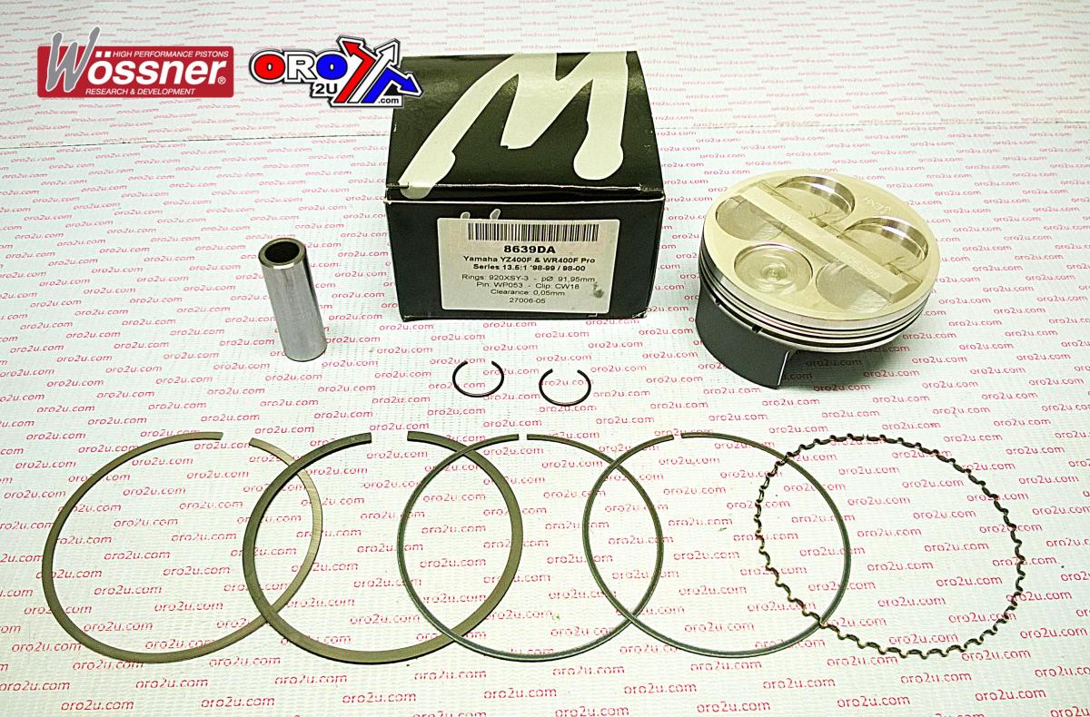 PISTON 98-00 YZF/WR400F 92 HC, WOSSNER PISTON KIT 8639DC