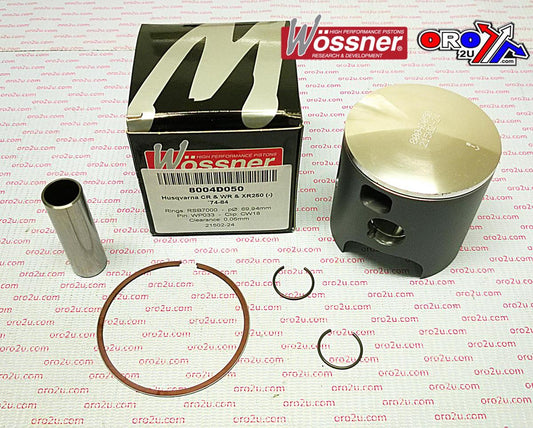 PISTON KIT HSQ 250 74-84 69.50, WOSSNER 8004DA HUSQVARNA